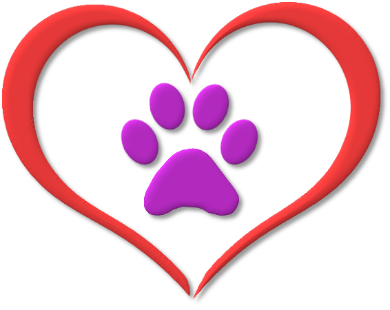 paw in heart